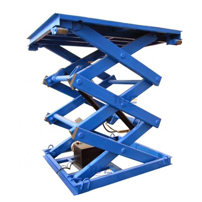 Customized stationary scissor lift for factory cargo lifting